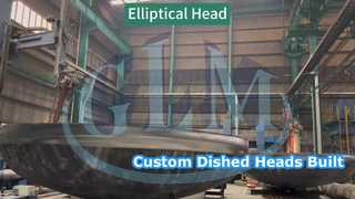 Trwa szlifowanie krótkiej prostej krawędzi zaślepki eliptycznej!