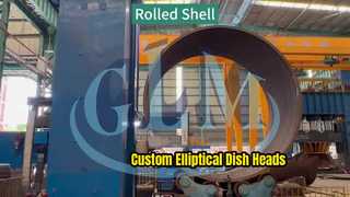Supported by 10,000-ton equipment | Real photos of ultra-thick steel plate rolling forming