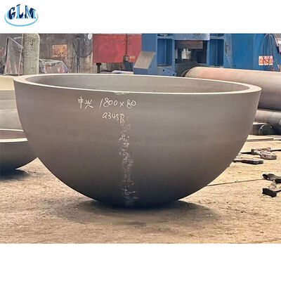 Głowice zbiorników półkulistych ze stali węglowej o grubości 2-300 mm wykonane zgodnie z normą GB dla urządzeń ciśnieniowych