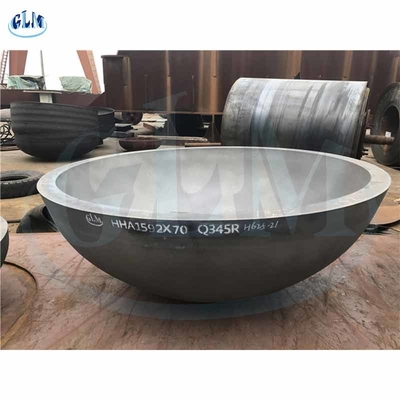 Q345R Głowy zbiorników półkułowych eliptycznych ze stali miękkiej Wymiary 1592MM X 70MM