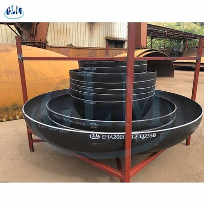 Węglowa stal Asme Torispherical Dish Head 600mm do 4000mm średnica dla naczyń ciśnieniowych