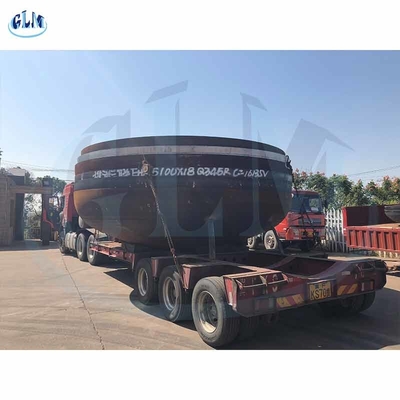200mm 10mm Ellipsoidal Steel Węglowy Wydrukowane Głowy Naczynie Ciśnieniowe ASME