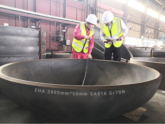 5mm 5000mm Półkułowy Elliptical Dish Head End Ss316L Ellipsoidal Shape