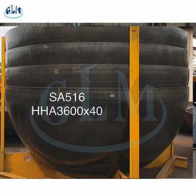 Węglowa stal Hemi Tank End SA516 HHA 3600 mm średnica 40 mm