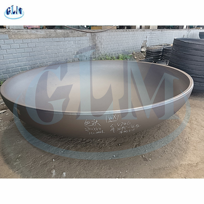 Stal węglowa 2:1 głowica zbiornika eliptyczna 2700 mm średnica 44 mm grubość